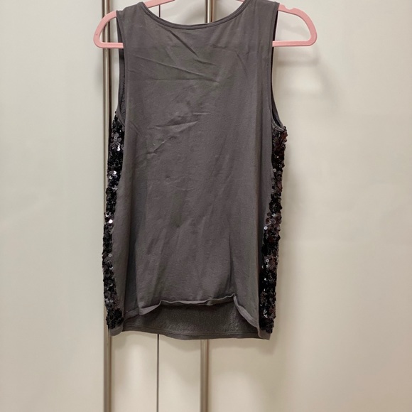 NWOT Ann Taylor Loft sparkly tank gray size Small - Picture 4 of 4